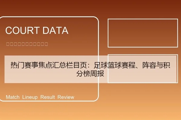 热门赛事焦点汇总栏目页：足球篮球赛程、阵容与积分榜周报